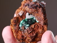 MALACHITE with CALCITE
