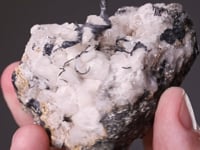 NATIVE SILVER on CALCITE
