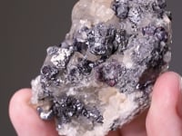 PYRARGYRITE with CALCITE