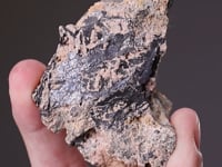 NAGYAGITE with RHODOCHROSITE