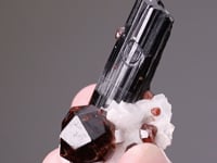 SPESSARTINE with SCHORL and FELDSPAR