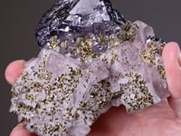 FLUORITE with GALENA and CHALCOPYRITE