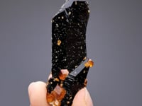 SPESSARTINE with Smoky QUARTZ