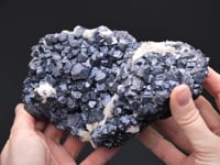 GALENA with CALCITE  and BARYTE on SPHALERITE