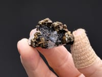 CHALCOPYRITE with SPHALERITE  on QUARTZ