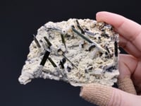 ELBAITE var. Verdelite with MUSCOVITE