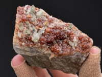 GROSSULAR var. Hessonite   with DIOPSIDE
