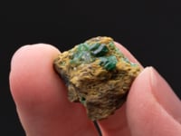 FERRILOTHARMEYERITE   with ZINCOLIVENITE