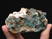 AURICHALCITE with HEMIMORPHITE  and BARYTE