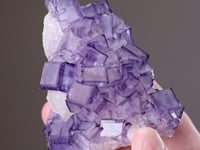 FLUORITE   on CALCITE