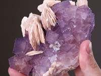 FLUORITE with BARYTE   and QUARTZ