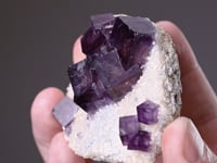 FLUORITE   on QUARTZ