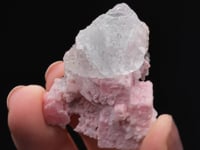 RHODOCHROSITE with FLUORITE  and QUARTZ