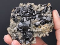 SPHALERITE and PYRITE  on QUARTZ