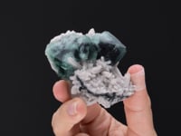 FLUORITE   with QUARTZ