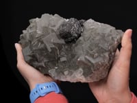 SPHALERITE on FLUORITE with PYRITE inclusions