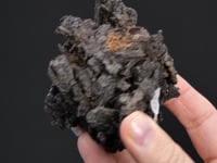 NATIVE SILVER ps. after PYRARGYRITE  with STEPHANITE