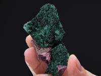 MALACHITE   on Cobaltoan DOLOMITE