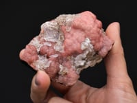 RHODOCHROSITE   with GYPSUM var. Selenite