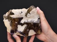 FLUORITE  and CHALCOPYRITE with BARYTE
