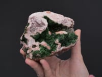 COBALTAUSTINITE   on CALCITE