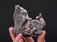 NATIVE COPPER with NATIVE SILVER  on PREHNITE
