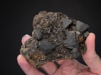 TETRAHEDRITE with CHALCOPYRITE  on SIDERITE
