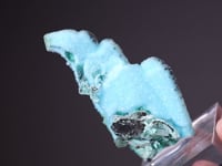 CHRYSOCOLLA ps. after MALACHITE  ps. after AZURITE  with QUARTZ