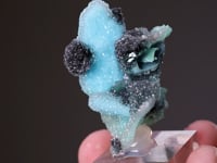 CHRYSOCOLLA ps. after MALACHITE  ps. after AZURITE  with QUARTZ