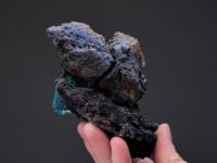 WULFENITE with  CHRYSOCOLLA  ps. after AZURITE