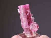 ELBAITE - Tourmaline with QUARTZ