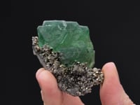 FLUORITE   with PYRITE and QUARTZ
