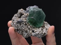 FLUORITE with GEOCRONITE  and PYRITE