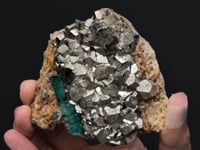 BERYL var. Emerald   with PYRITE