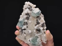 FLUORITE   with QUARTZ