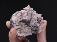 SMITHSONITE on TENNANTITE  on QUARTZ
