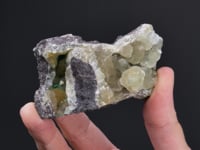 PREHNITE with MALACHITE  and NATIVE COPPER