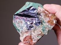 CUPRITE   with CALCITE