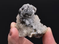 Skeletal BOURNONITE   with CHALCOPYRITE and QUARTZ