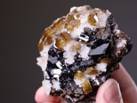 SPHALERITE with SIDERITE  and QUARTZ