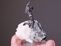 NATIVE SILVER   with CALCITE