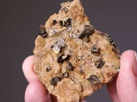 CHALCOPYRITE   on SIDERITE