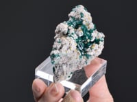 DIOPTASE with MIMETITE  on DOLOMITE