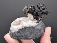 NATIVE SILVER with CALCITE