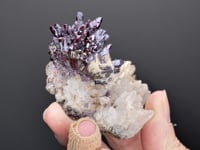 PROUSTITE with CALCITE