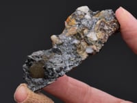JAMESONITE with SIDERITE  and QUARTZ