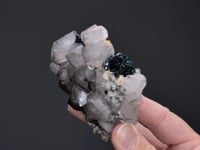 QUARTZ with DOLOMITE on HEMATITE