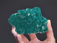 DIOPTASE   on CALCITE