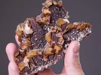 SIDERITE   on CALCITE