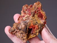RHODOCHROSITE   with NATIVE COPPER